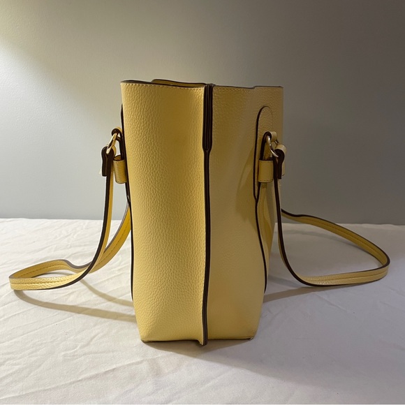 Nanette Lepore Large Yellow Faux Leather Purse - Picture 2 of 9